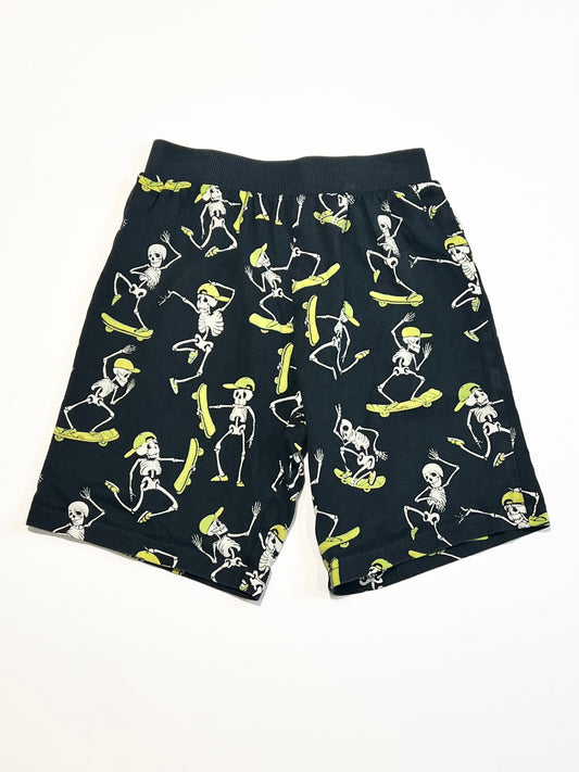 Skeleton jersey shorts - Size 5-6