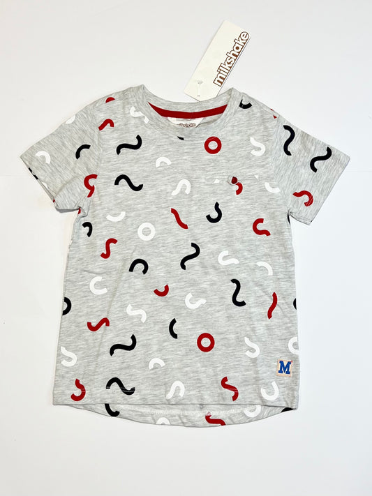 Grey squiggle tee brand new - Size 3