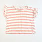 Striped ruffle tee - Size 9-12 months