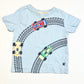 Blue race cars tee - Size 3