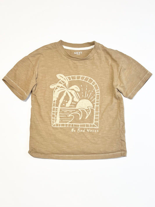 No bad waves tee - Size 3-4