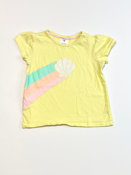 Yellow shell tee - Size 0