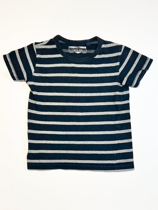 Navy striped tee - Size 3-4