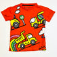 Red trucks tee - Size 3-4