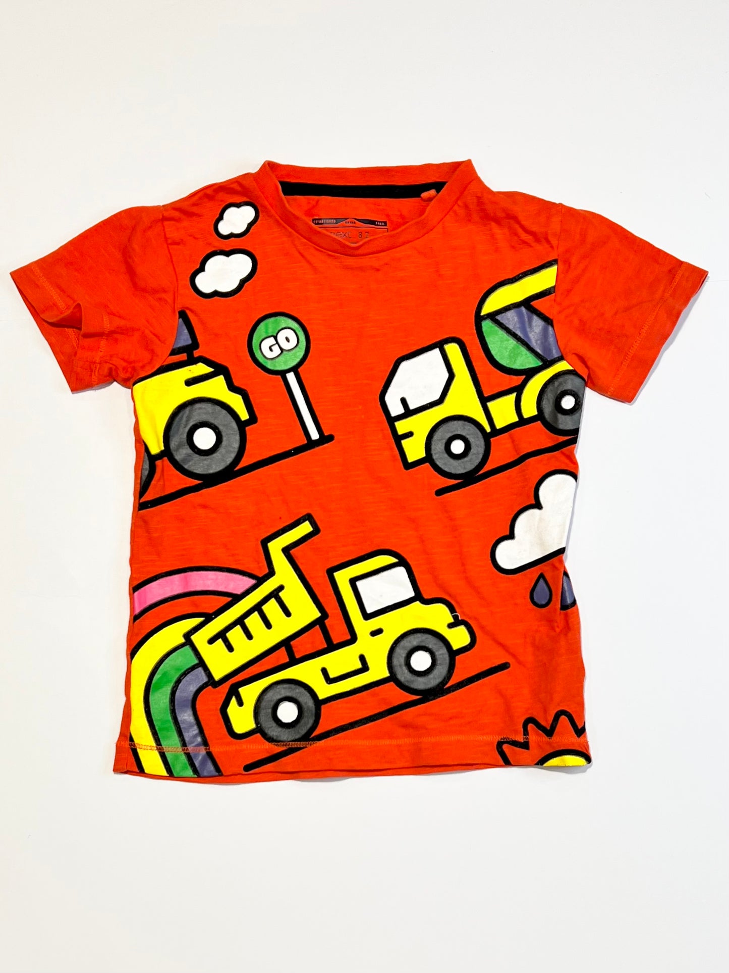 Red trucks tee - Size 3-4