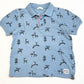 Blue giraffes polo shirt - Size 5