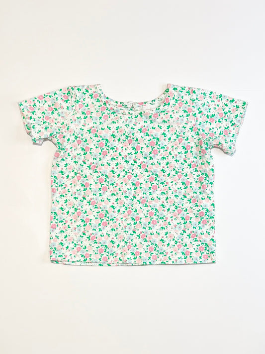 Floral tee - Size 9-12 months