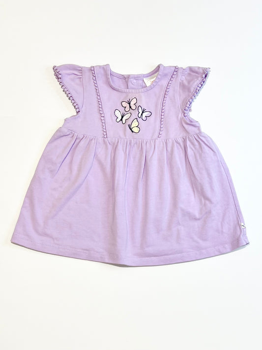 Purple jersey top - Size 0