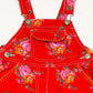 Floral denim overalls - Size 1