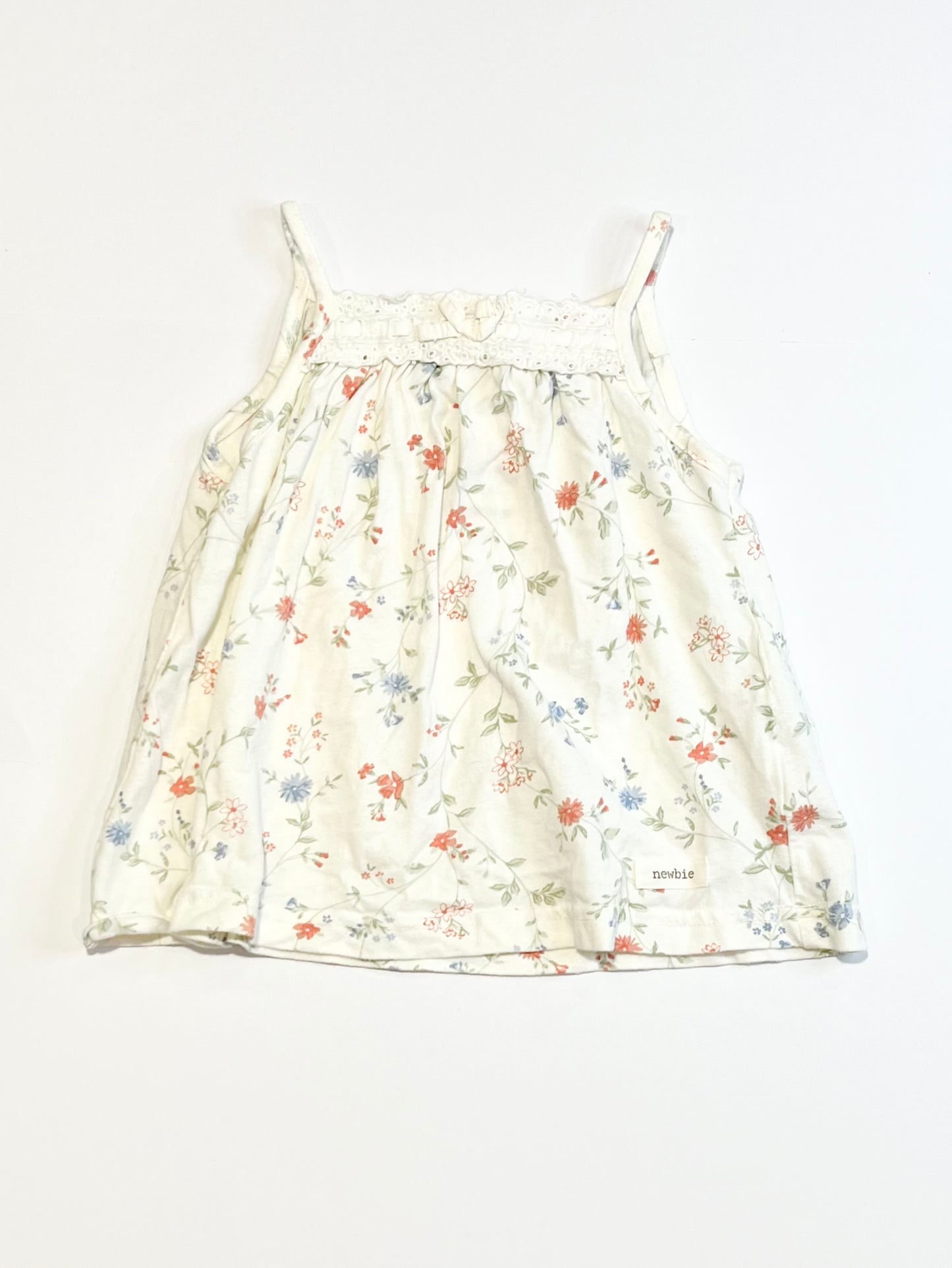 Floral jersey top - Size 9-12 months