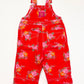 Floral denim overalls - Size 1