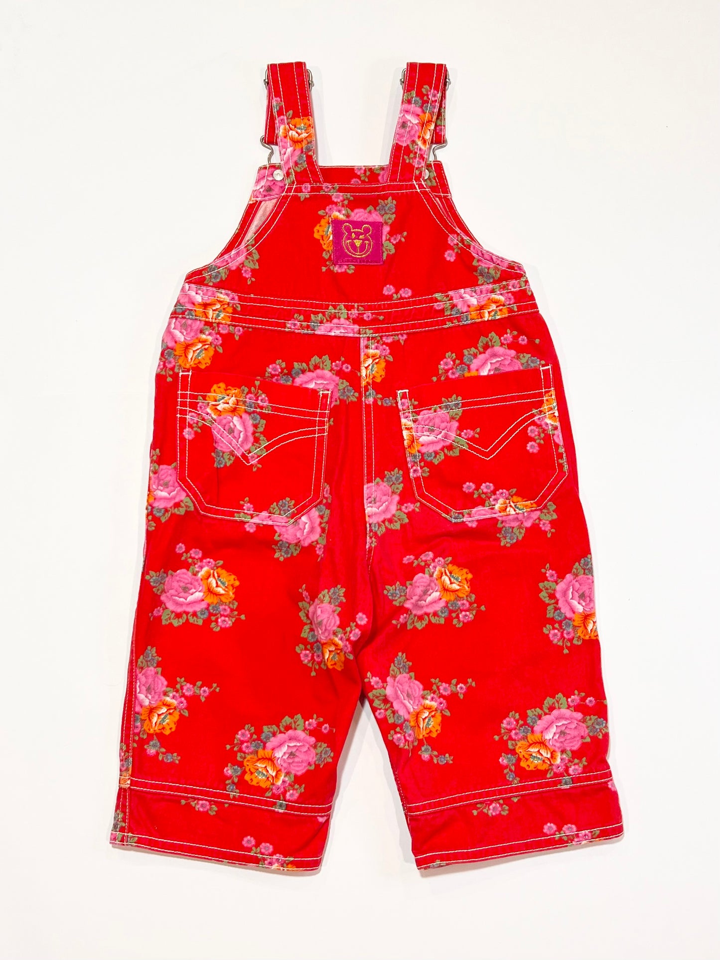 Floral denim overalls - Size 1