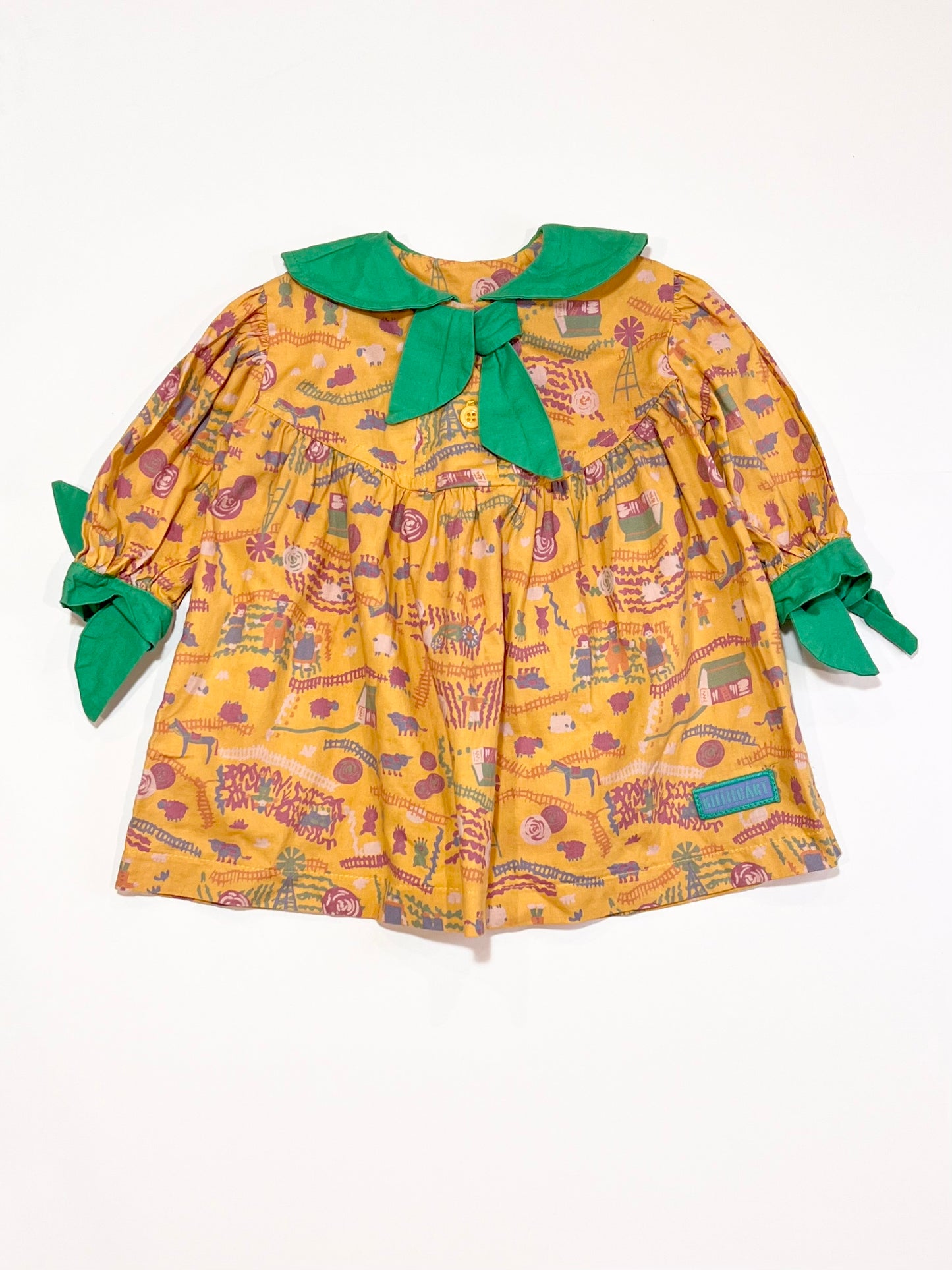 Vintage farm theme dress - Size 6 months