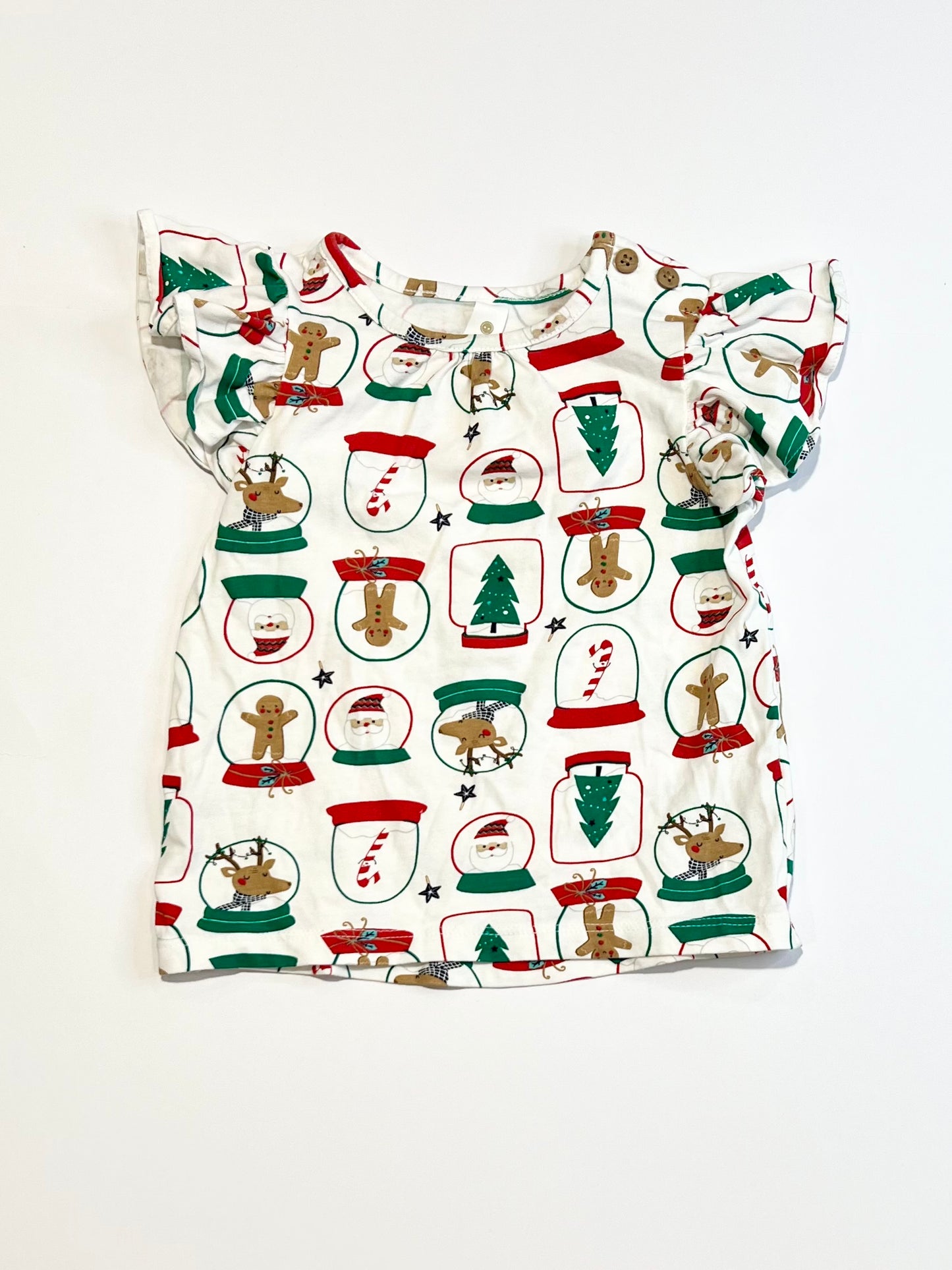 Christmas flutter tee - Size 0