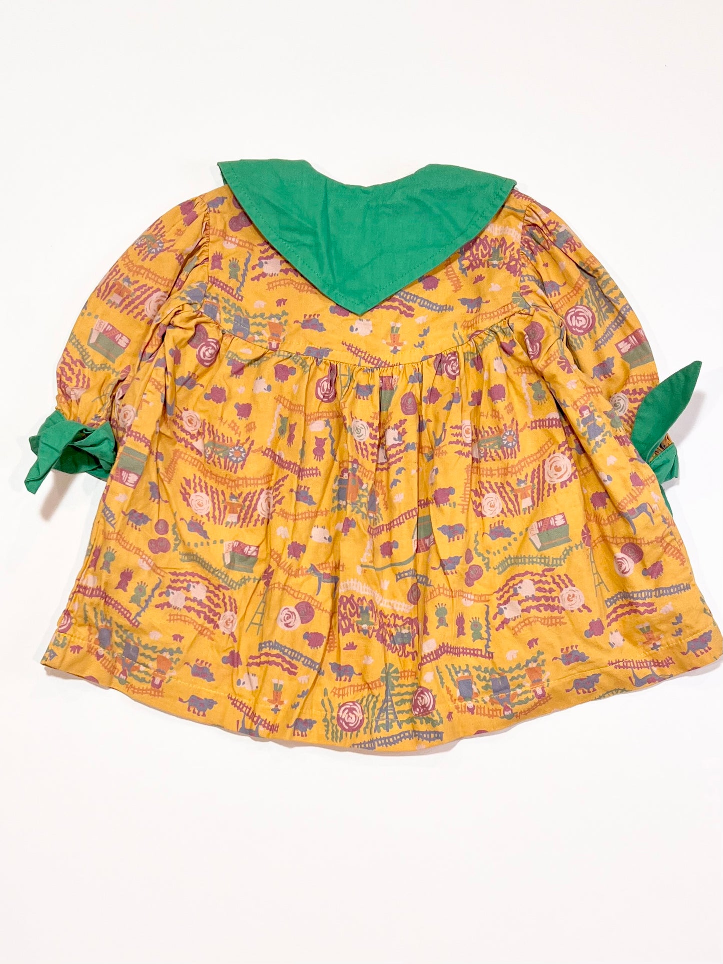 Vintage farm theme dress - Size 6 months