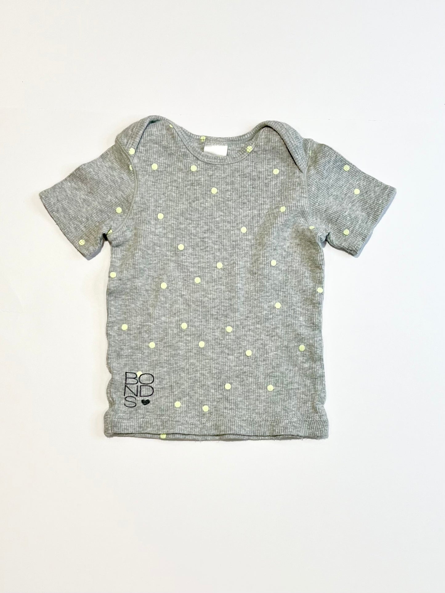 Spotty ribbed tee - Size 0