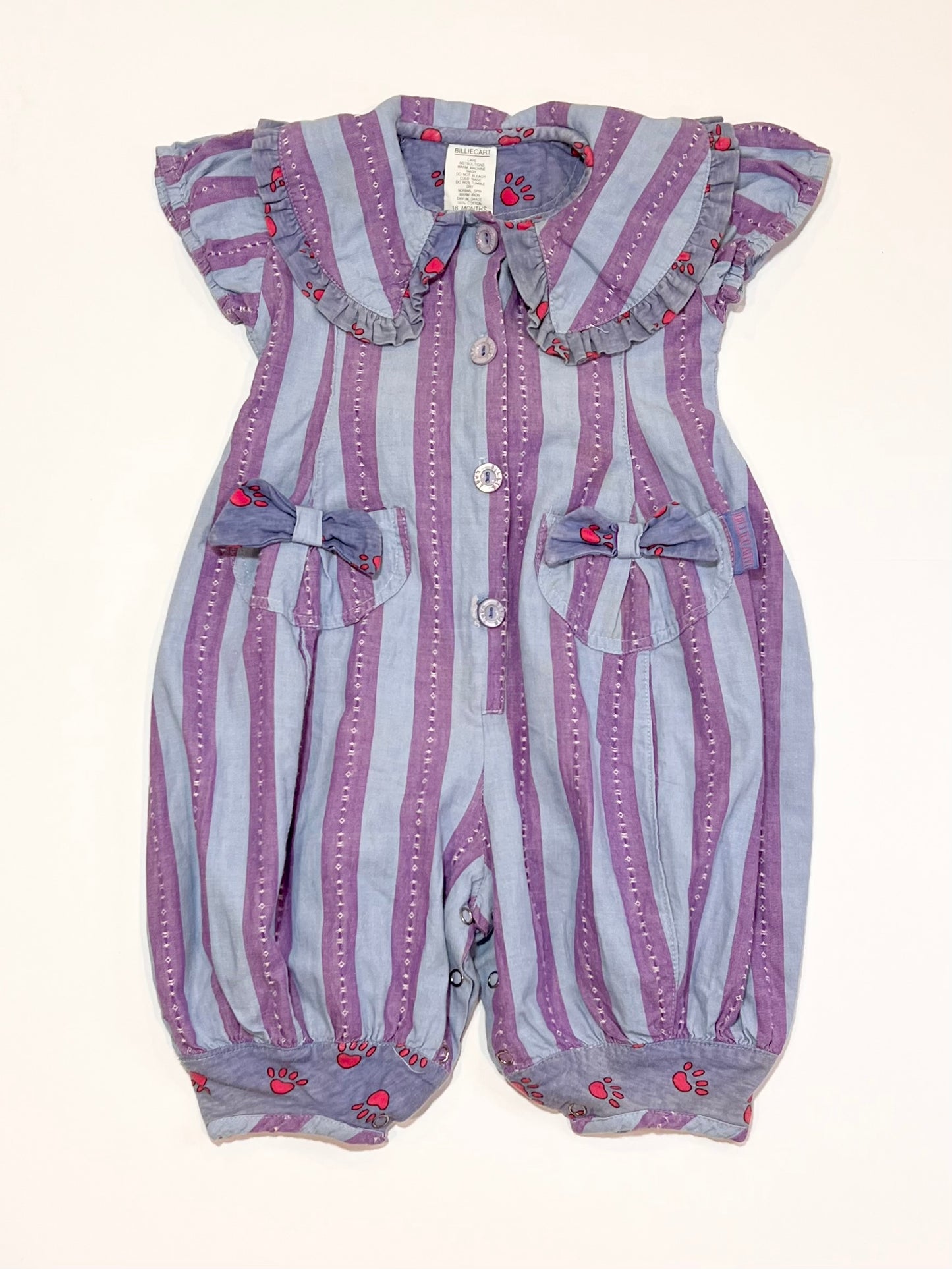 Vintage striped romper - Size 18 months