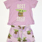 Purple Yoda pyjamas - Size 3