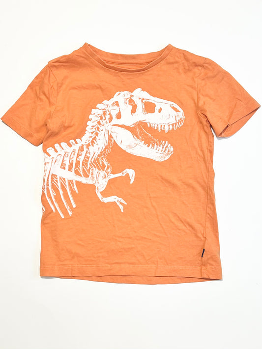 Orange dinosaur tee - Size 5