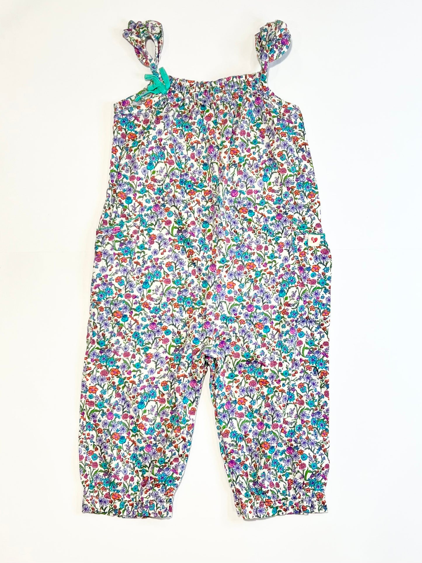 Floral cotton jumpsuit - Size 0