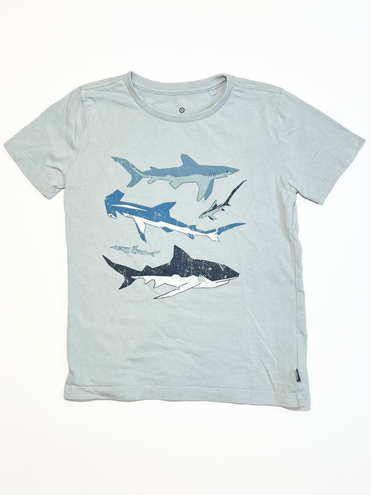 Grey sharks tee - Size 5