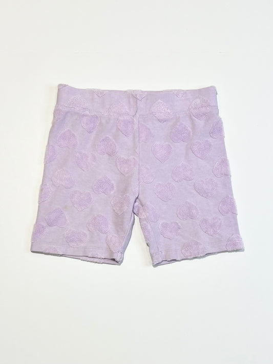 Terry hearts bike shorts - Size 3