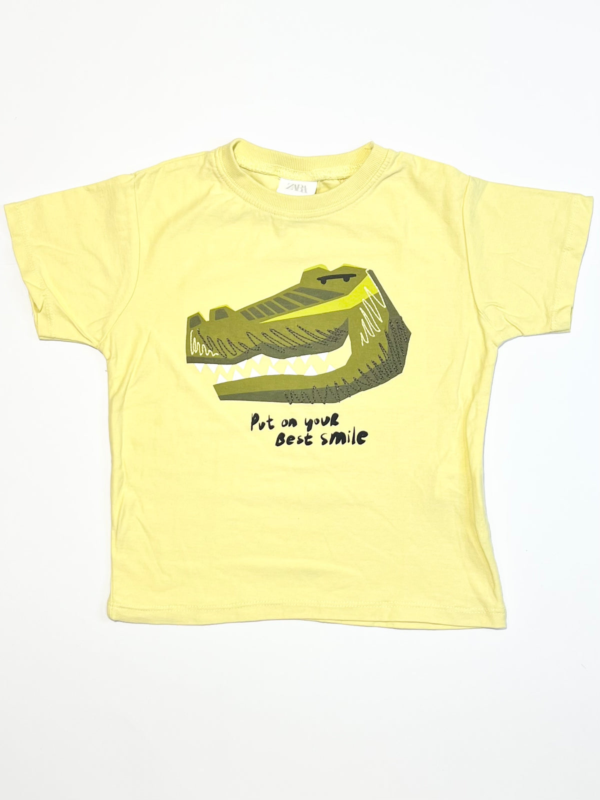 Yellow croc tee - Size 5