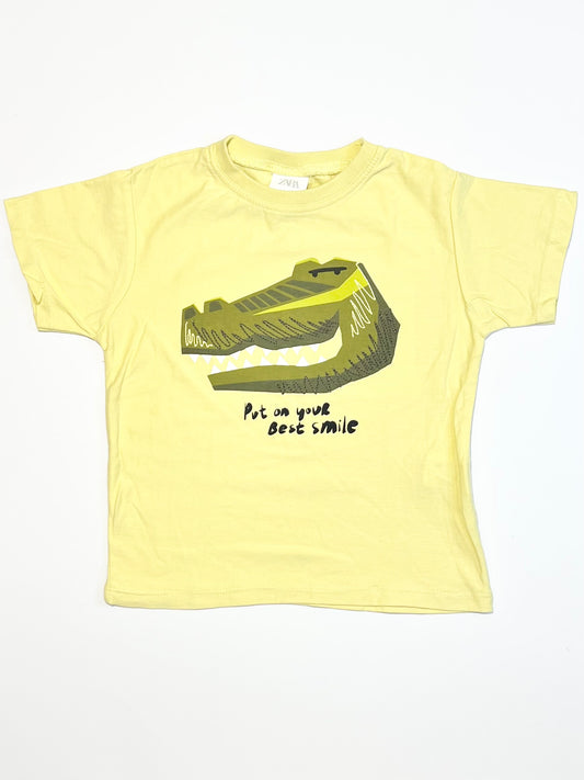 Yellow croc tee - Size 5