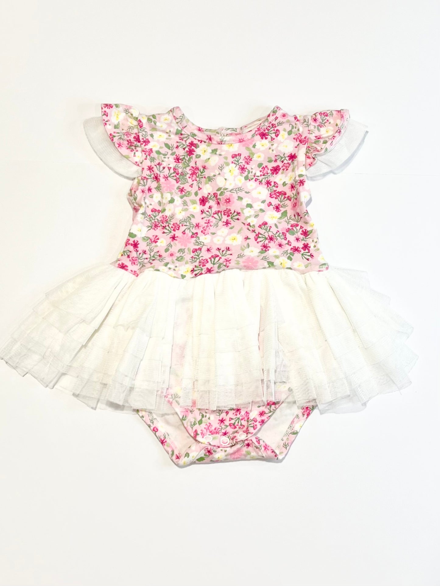 Floral tutu bodysuit - Size 0