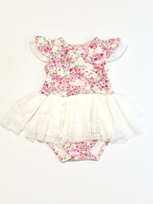 Floral tutu bodysuit - Size 0