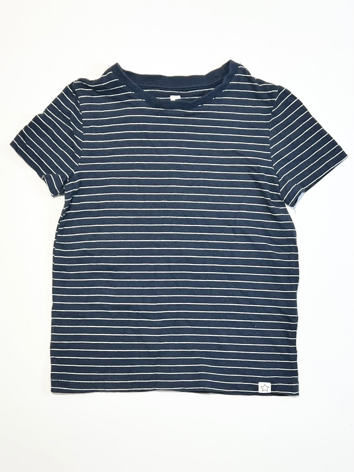 Navy striped tee - Size 5