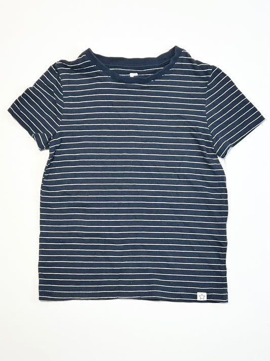 Navy striped tee - Size 5