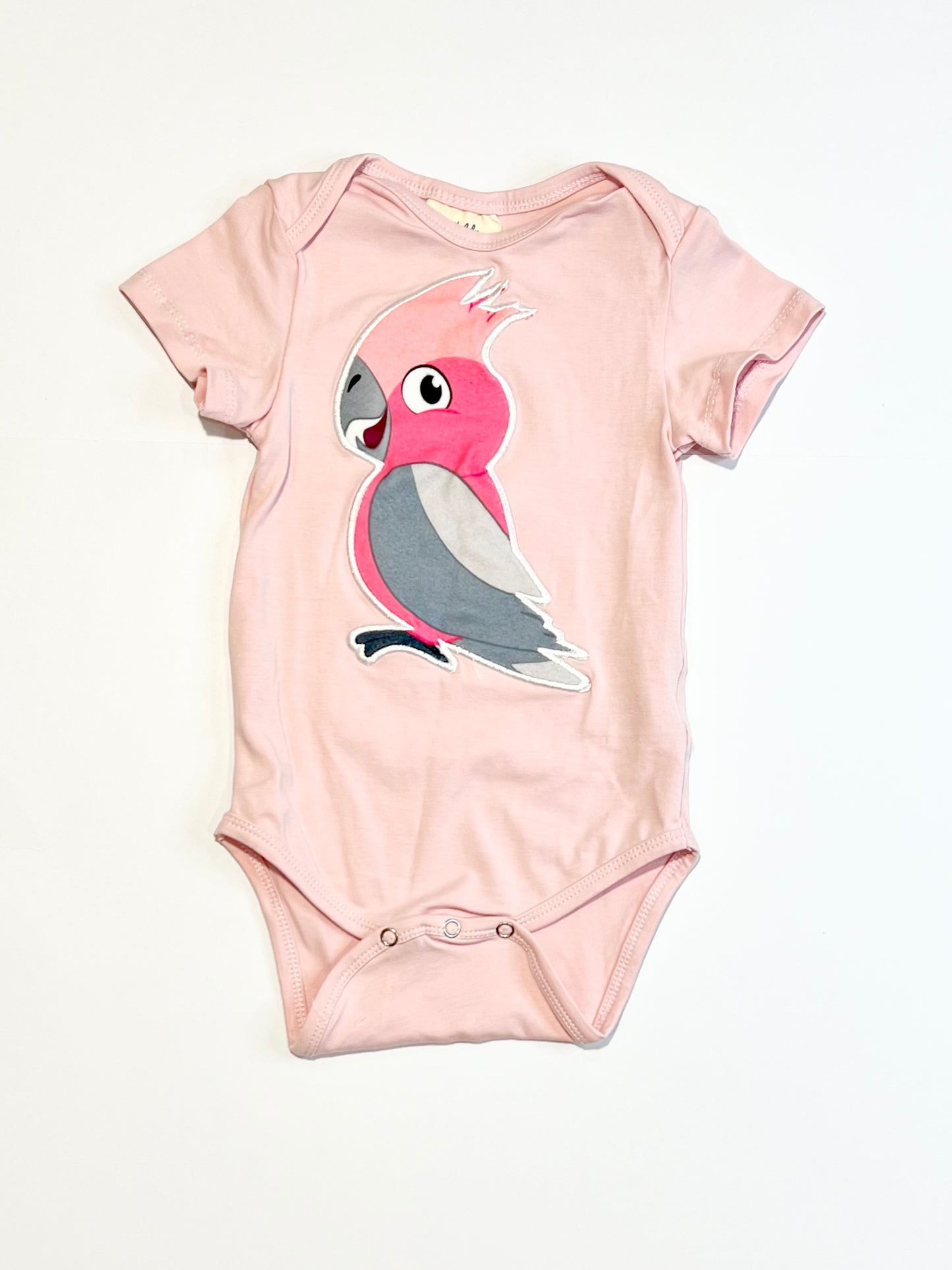 Pink galah bodysuit - Size 0