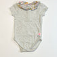 Grey collared bodysuit - Size 0