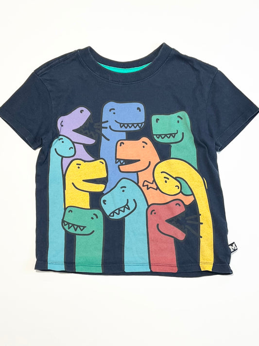 Navy dinos tee - Size 5