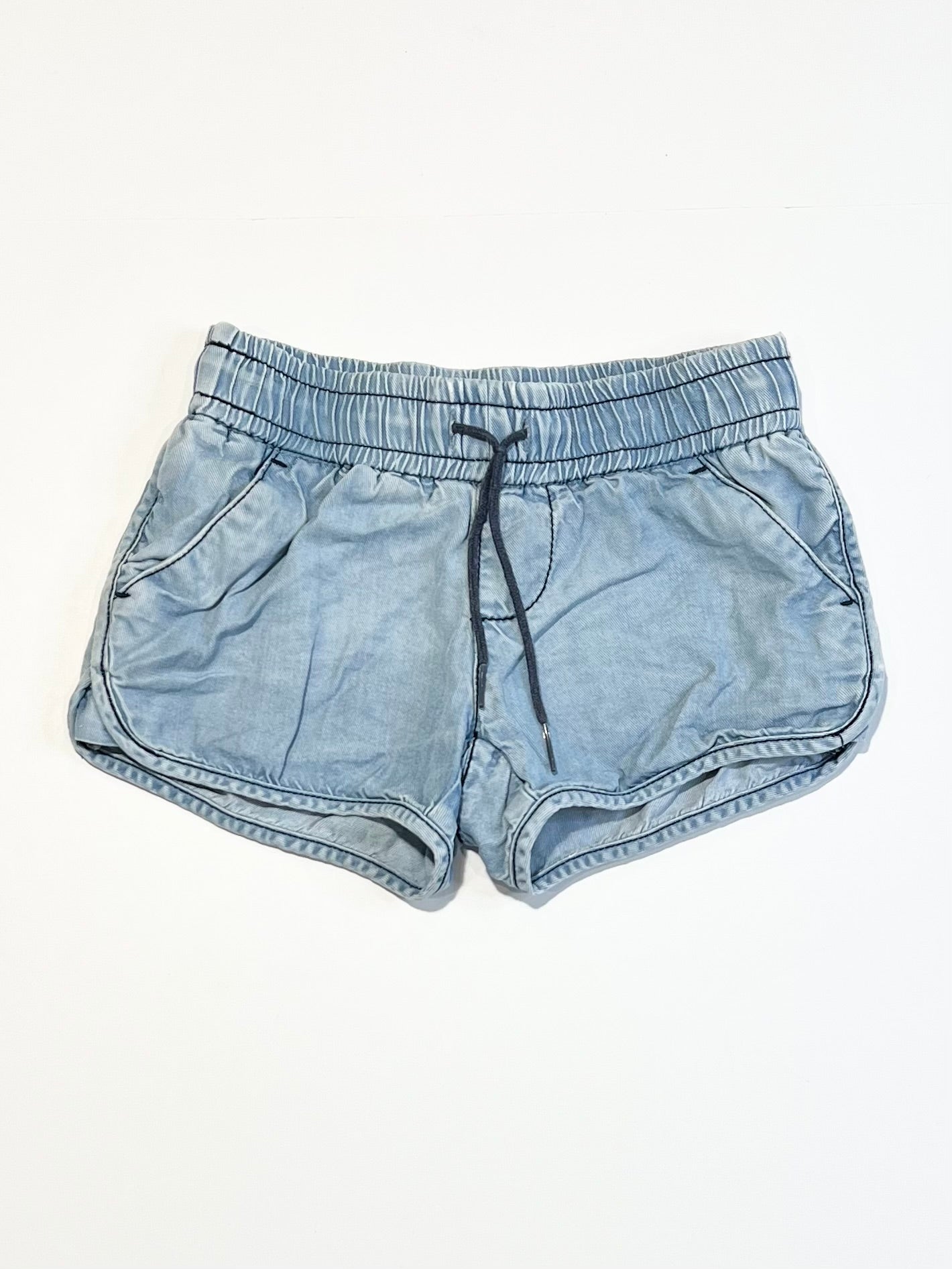 Blue chambray shorts - Size 3
