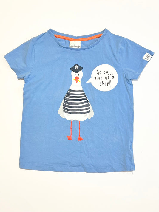 Blue seagull tee - Size 5