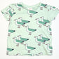 Green seagulls tee - Size 5