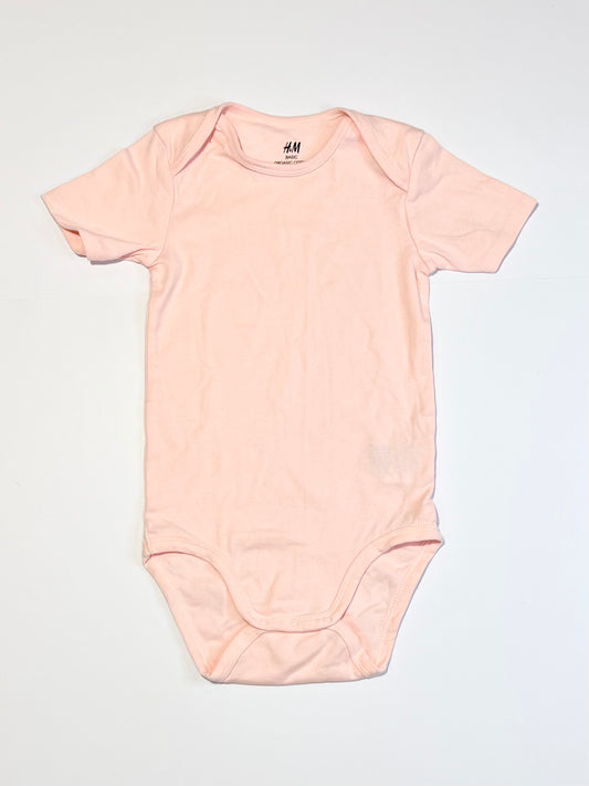 Pink ribbed bodysuit - Size 2-3