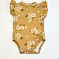 Brown floral bodysuit - Size 0