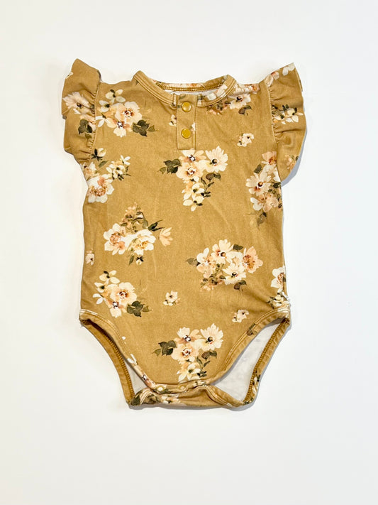 Brown floral bodysuit - Size 0