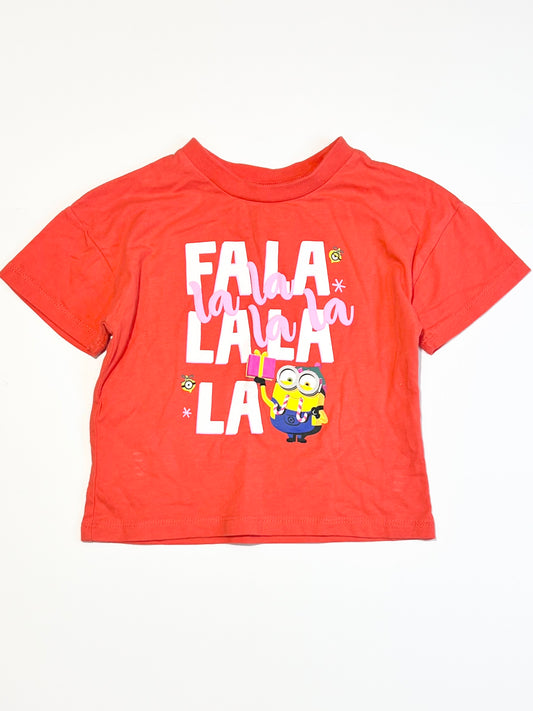 Christmas Minions tee - Size 3