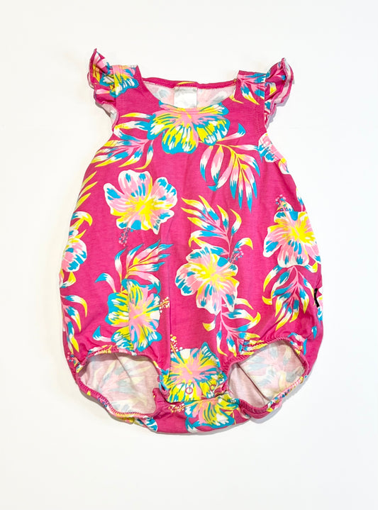 Floral bubble romper - Size 0