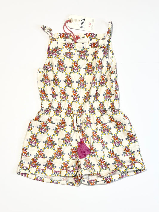 Floral playsuit brand new - Size 3-4