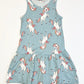 Jersey unicorn dress - Size 2-4