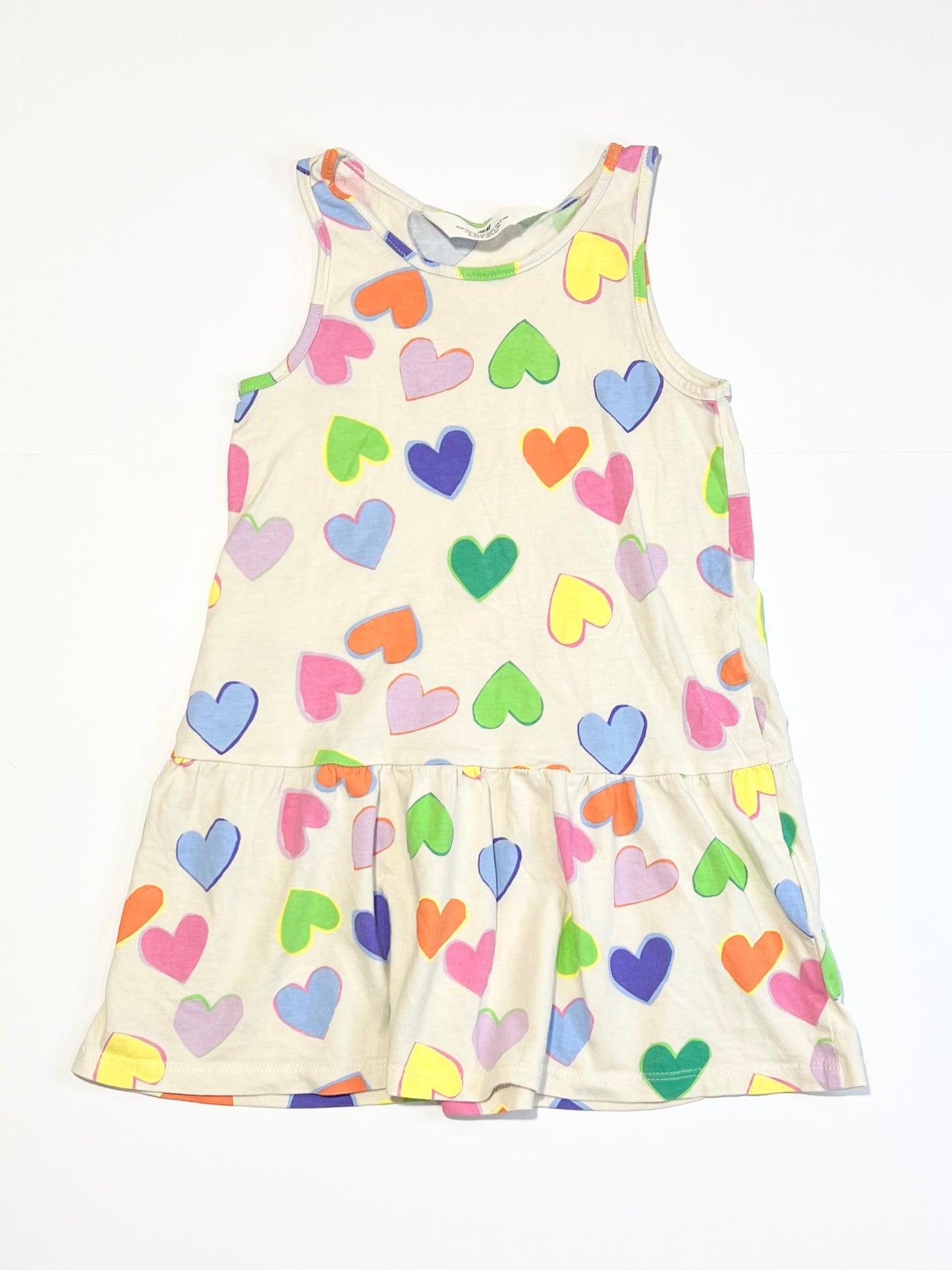 Jersey hearts dress - Size 2-4