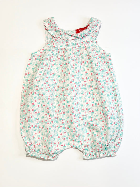 Floral cotton romper - Size 0