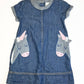 Denim unicorn dress - Size 3-4