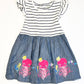Striped jellyfish dress - Size 3