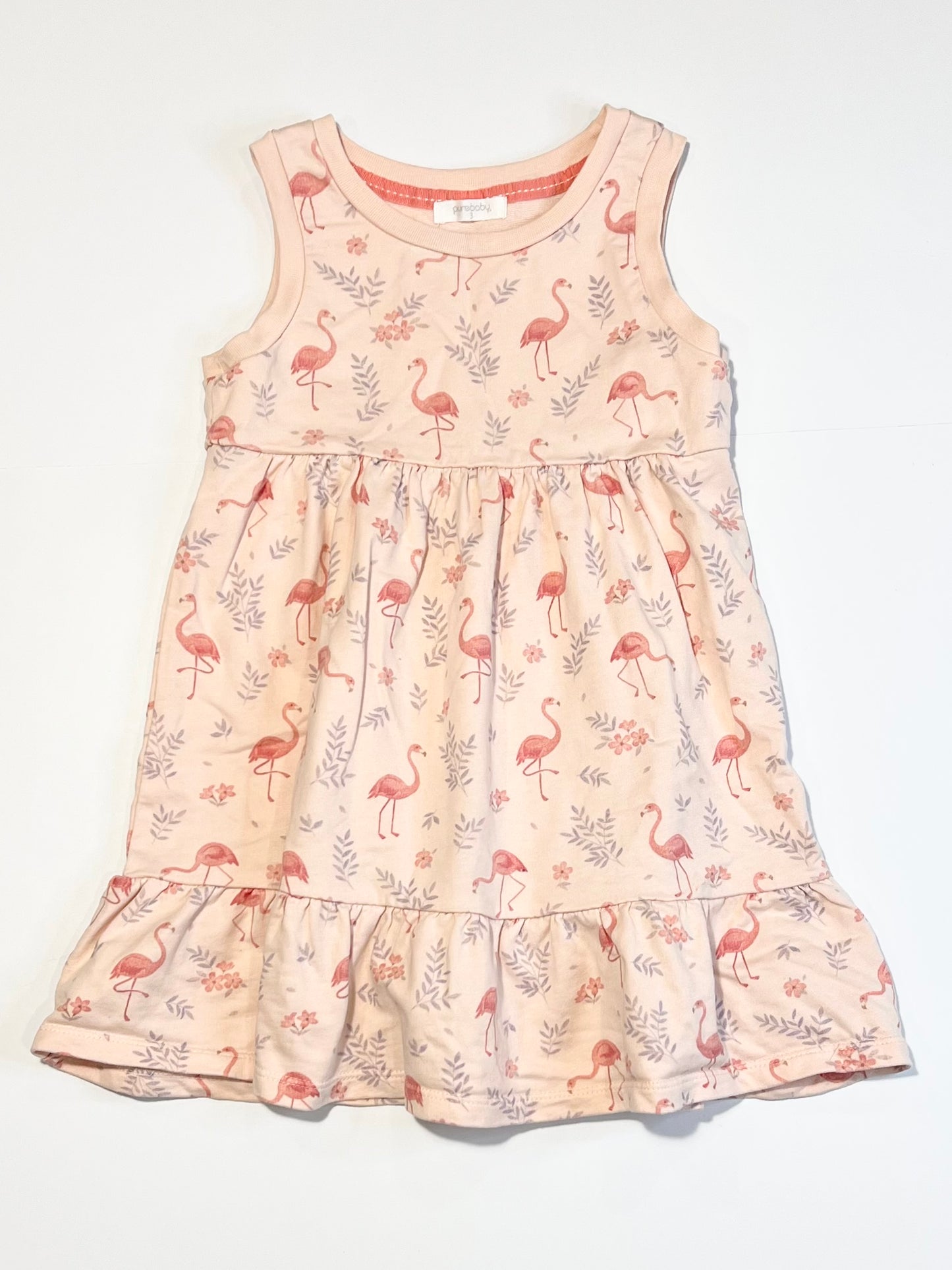 Jersey flamingo dress - Size 3